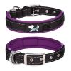 Pet dog collar; diving cloth reflective nylon collar; medium and large dog collar
